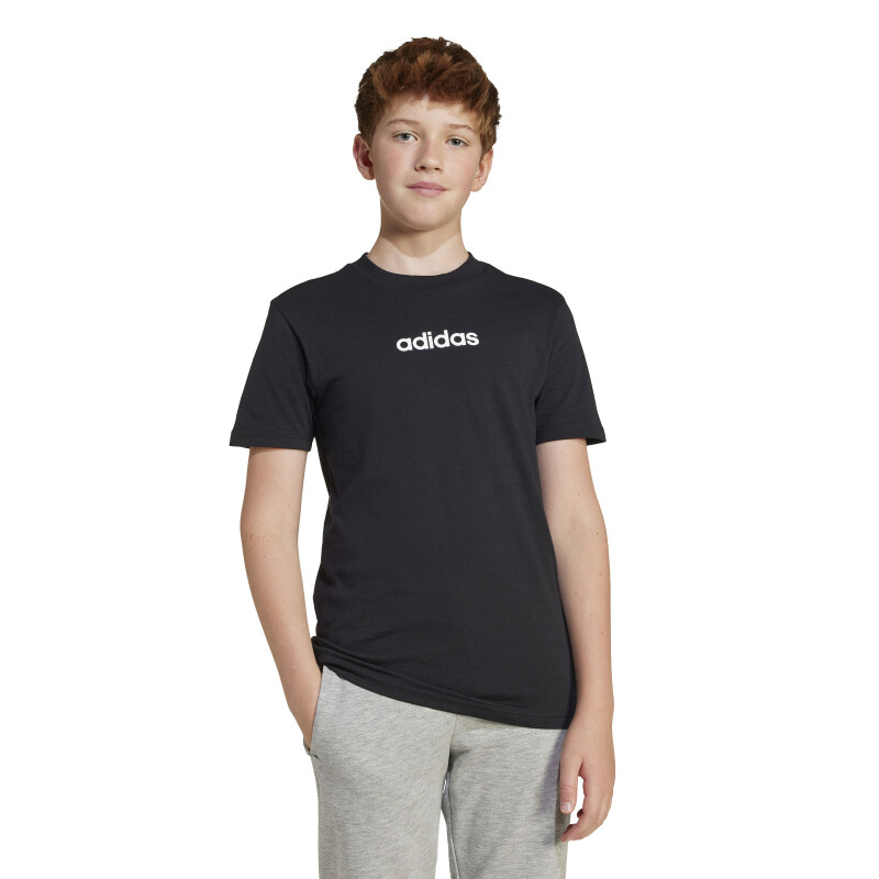 Remera de Niños Adidas Essentials Negro - Blanco