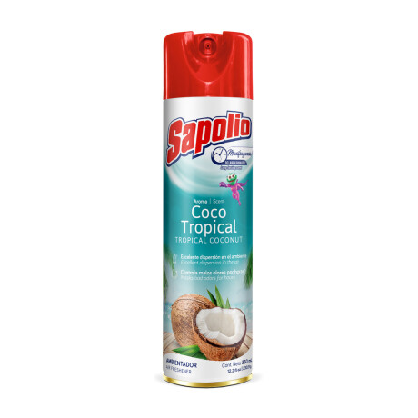 DESODORANTE AMBIENTE SAPOLIO AEROSOL 360 ML COCO DESODORANTE AMBIENTE SAPOLIO AEROSOL 360 ML COCO