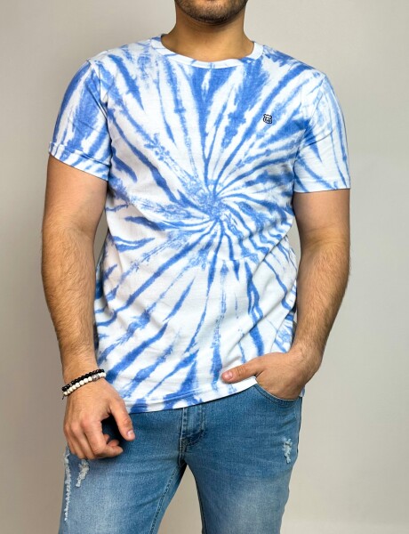 T-Shirt efecto batik Bertoni Azul