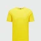 BOSS -Remera básica de algodón, regular fit, TEE CURVED Amarillo