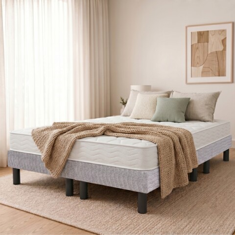 Base Box Plegable Para Sommier 2 Plazas 140 x 190 cm | Transporte Práctico y Armado Rápido Base Box Plegable Para Sommier 2 Plazas 140 x 190 cm | Transporte Práctico y Armado Rápido