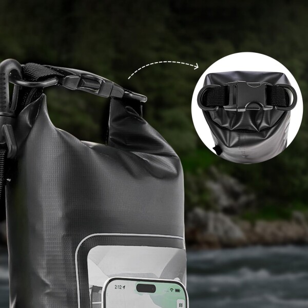 Bolso Estanco 2 Litros Celular Playa Arena Resistente Agua Variante Color Violeta