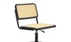 Silla de Escritorio Simil Rattan Negro