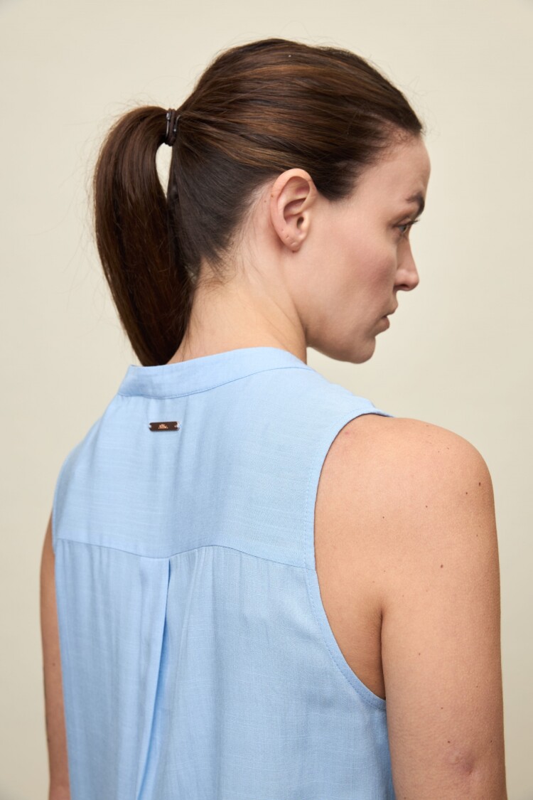 BLUSA FOSSI Celeste