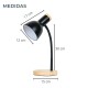 Lampara Mesa Escritorio Nórdica Metal Madera Flexible Lampara Mesa Escritorio Nórdica Metal Madera Flexible