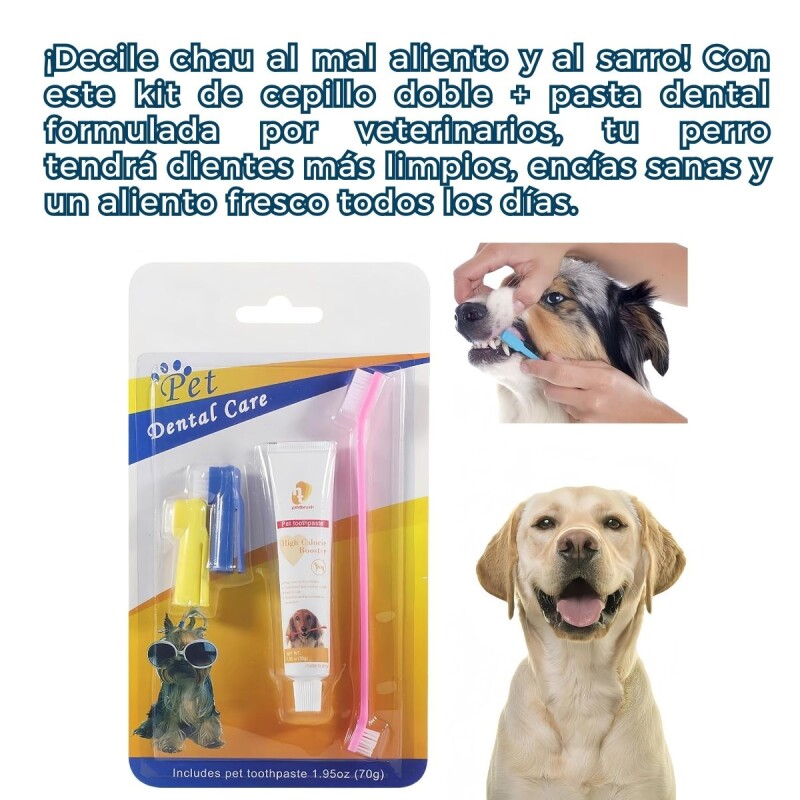 KIT DE LIMPIEZA DENTAL PARA PERROS KIT DE LIMPIEZA DENTAL PARA PERROS
