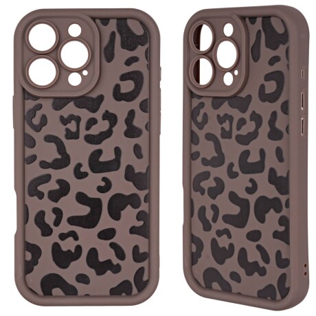 Protector animal print marrón Iphone 13 V01