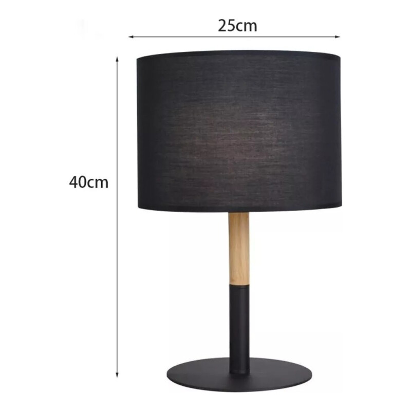 Lampara Portatil De Escritorio Led Nordica Florencia Negro