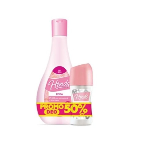 Pack promo Hinds crema rosa plus 350 ml + Deo roll on Pack promo Hinds crema rosa plus 350 ml + Deo roll on
