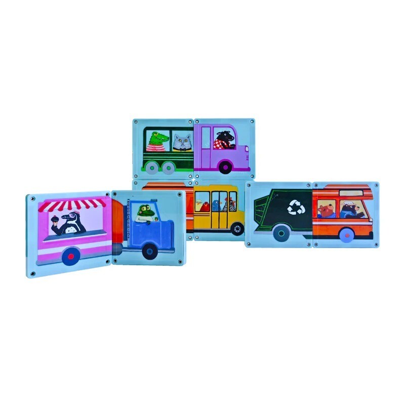 Bloques magnéticos Imanix bebés 12 pcs 24m+ - Vehículos Bloques Magnéticos Imanix Bebés 12 Pcs 24m+ - Vehículos
