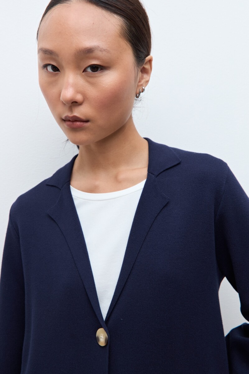 Sacón con bolsillos azul marino