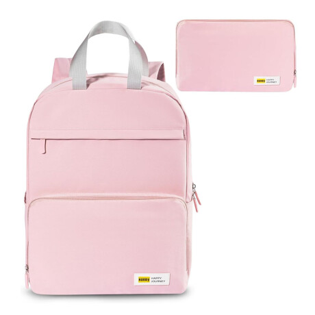 Mochila Plegable Unisex Liviana Impermeable p/Viaje y Paseo Rosa