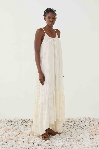 VESTIDO MAXI Crema