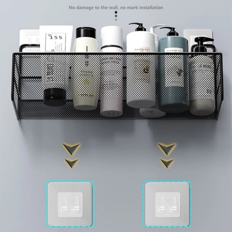 Estante Organizador Baño Ducha Metal Adhesivo Pared Estante Organizador Baño Ducha Metal Adhesivo Pared
