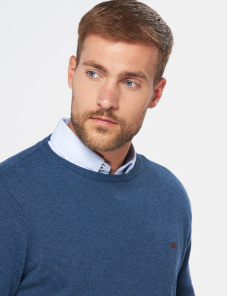 BUZO CUELLO BASE Azul