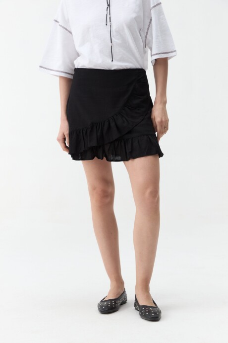 FALDA ORQUÍDEA Negro