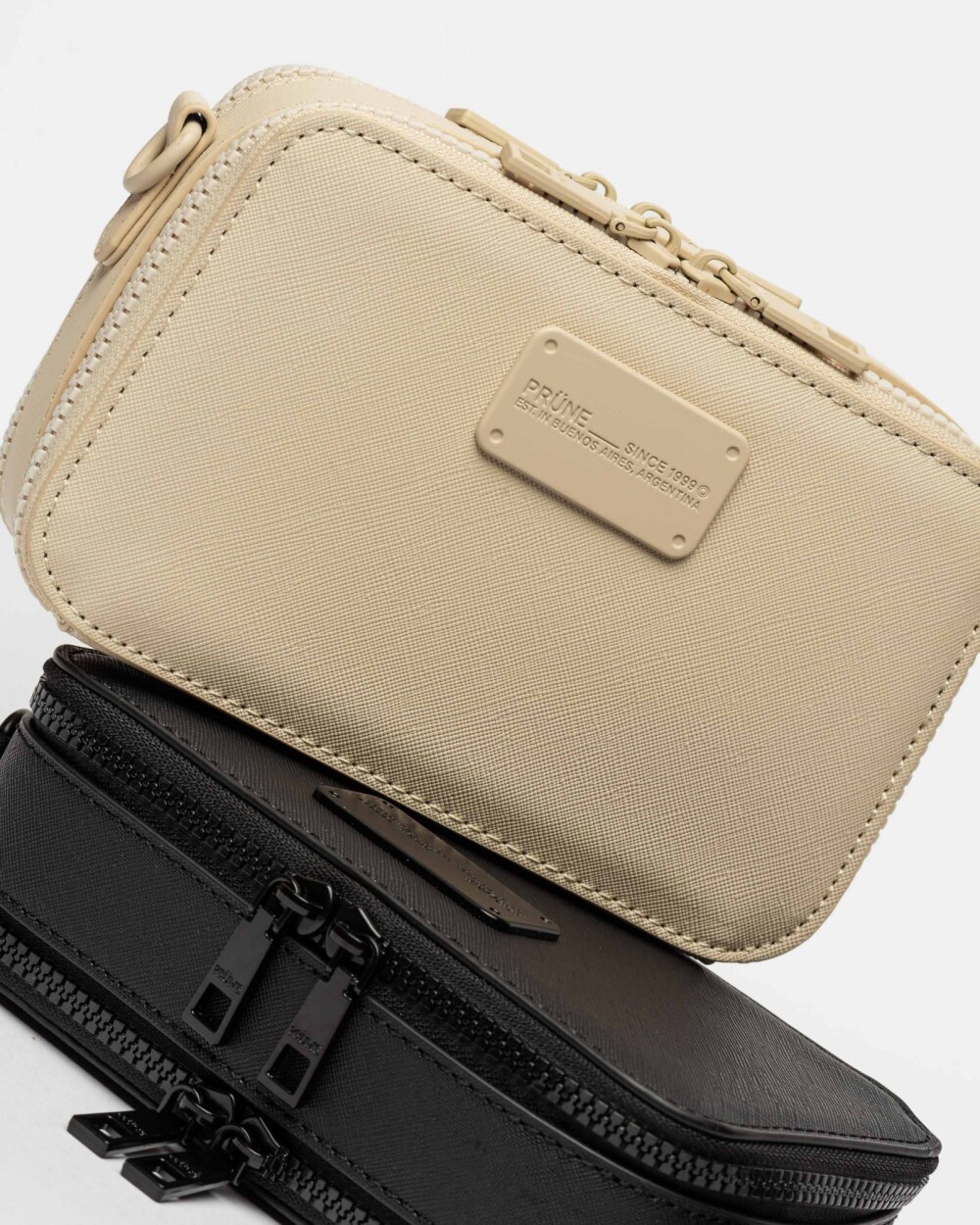 Mini Bag New Penny En Efecto Cuero Zaffiano Crudo