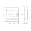 TABLERO EMB. PLASTICO DIN 5TM TRANSPARENTE TABLERO EMB. PLASTICO DIN 5TM TRANSPARENTE