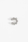Earcuff borlas plateado