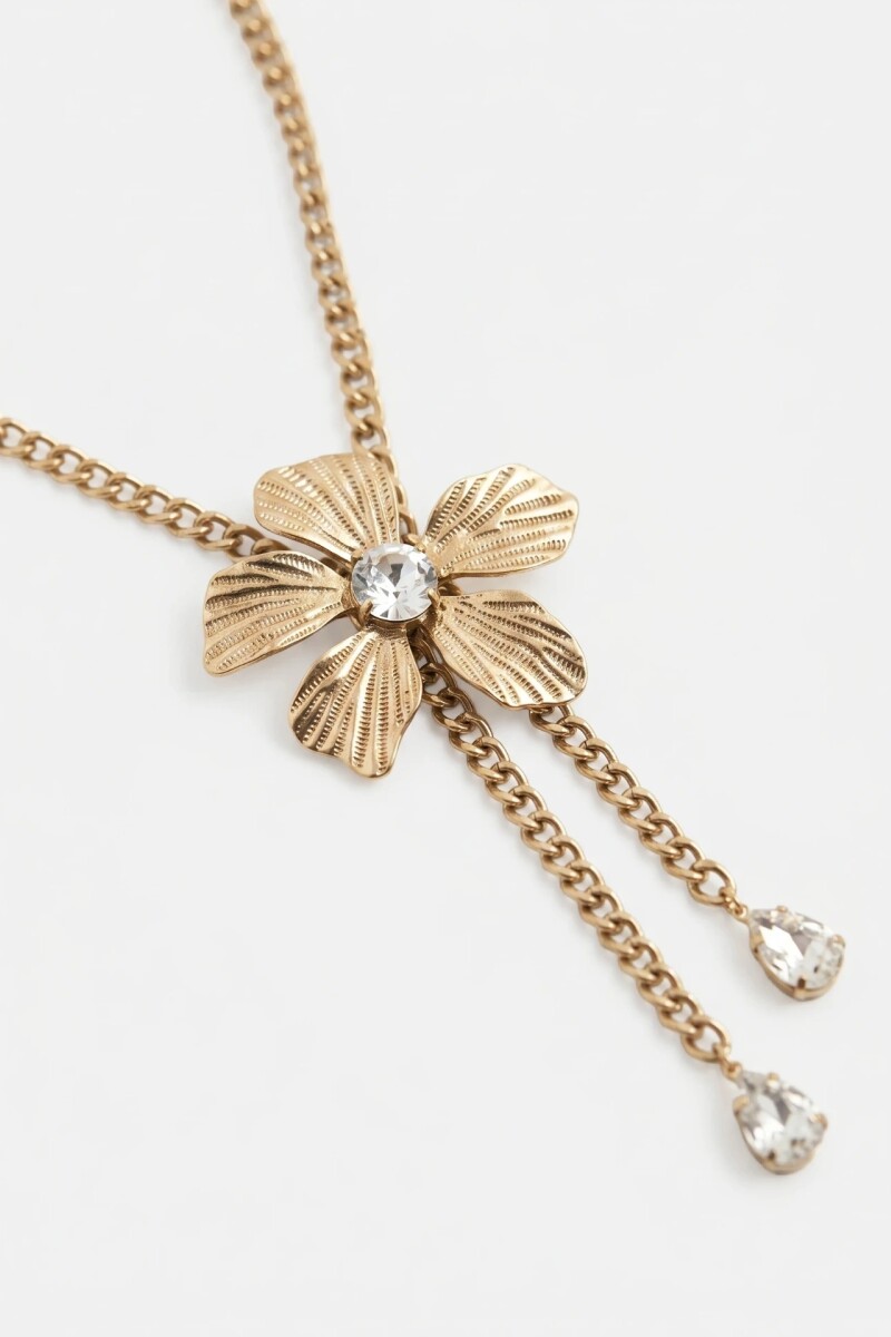 COL FLOWER CHARM Dorado