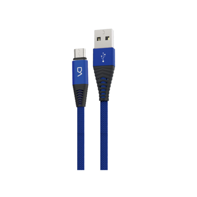 Cable USB a Micro USB 1mts 2.1A MARVO Azul Cable USB a Micro USB 1mts 2.1A MARVO Azul