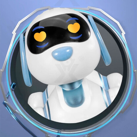 Mascota Robot Inteligente Control Remoto Con Sonido Celeste