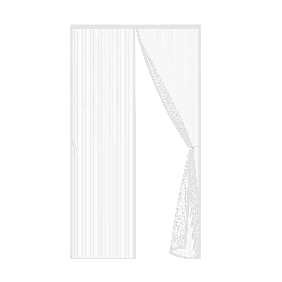 CORTINA MOSQUITERO MAGNÉTICO PARA PUERTA - BLANCO 