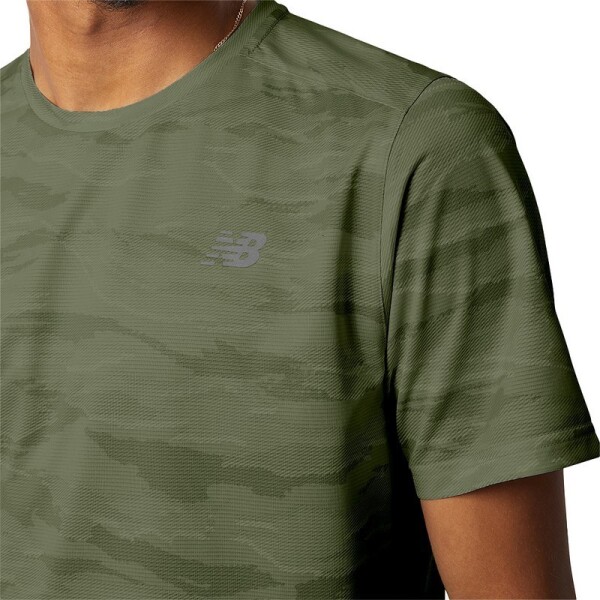 Remera New Balance Printed Acelerate Verde