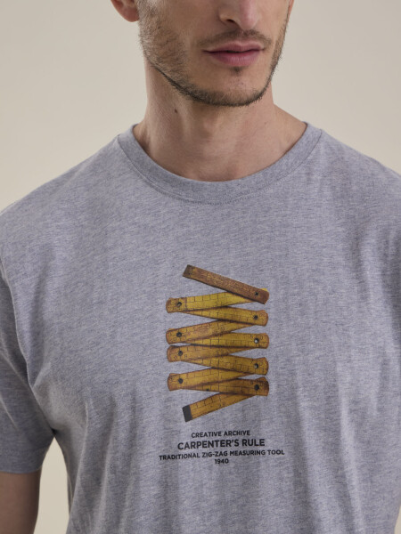 T-SHIRT ESTAMPA RULE DUSTY MELANGE