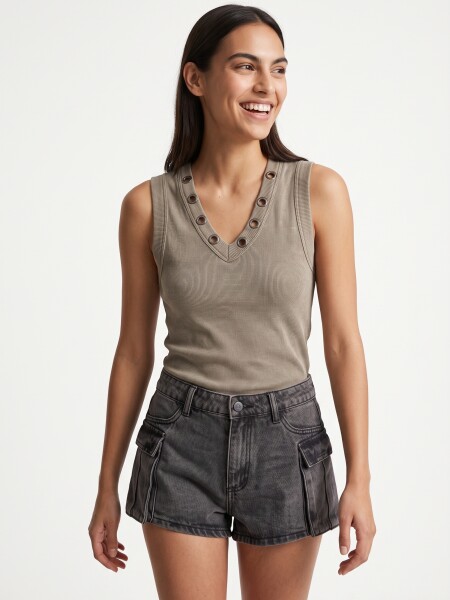 SHORT UMI GRIS OSCURO