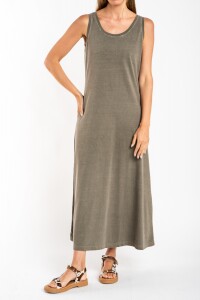 Vestido Algodon Lavado Safari