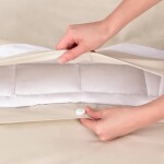 Duvet Cover Beige Con Blanco 180 x 240 cm