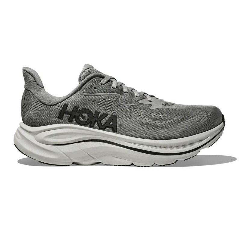 Hoka Champion Clifton 10 Hombre - Gris galactic/Gris asteroid Gris Oscuro-Gris Claro