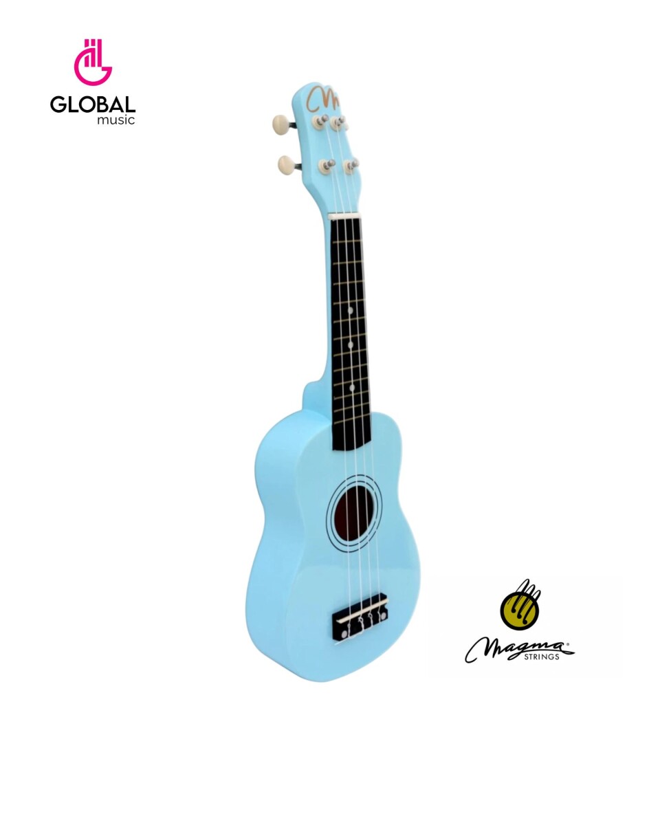 Ukelele Soprano Magma Azul Brillante C/funda Mk20ab 
