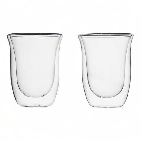 Set 2 Vasos Doble Pared Borosilicato 350 Ml Sin Color