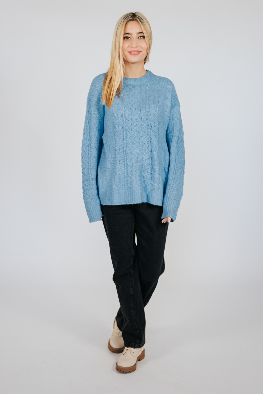 Sweater Cea 0203 Azul Grisaceo