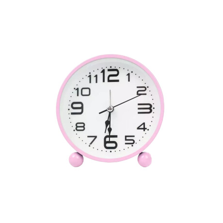 Reloj analógico de escritorio Rosa