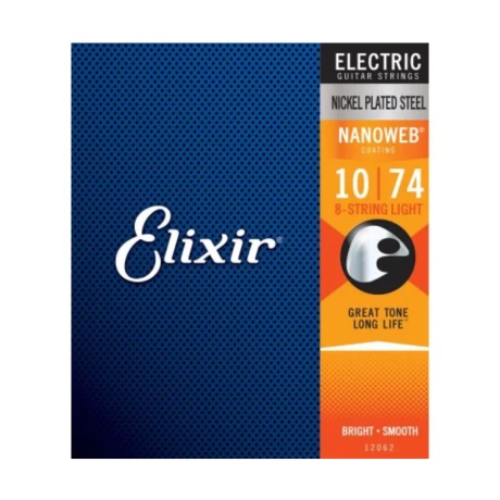 Encordado Eléctrica Elixir Nanoweb 010 8str. Encordado Eléctrica Elixir Nanoweb 010 8str.