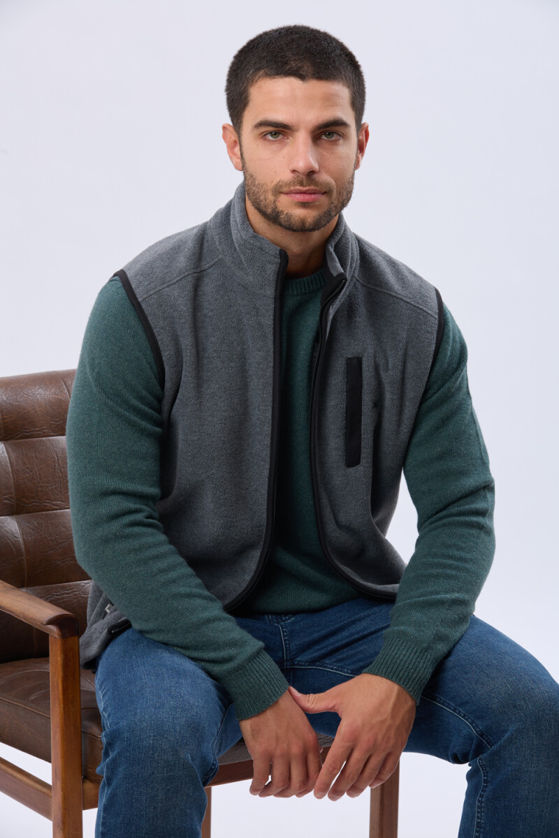 CHALECO POLAR DE ABRIGO - Gris 