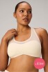 Bra Mesh Low Impact Bra Mujer Almond Milk