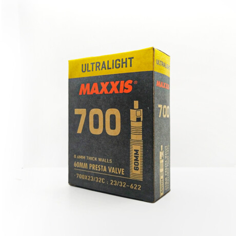 Camara Maxxis Ultralight 700x23/32 Pv60 Camara Maxxis Ultralight 700x23/32 Pv60