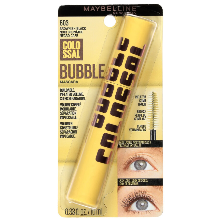 Máscara de Pestañas Bubble Brownish Black 803 - Maybelline Máscara de Pestañas Bubble Brownish Black 803 - Maybelline