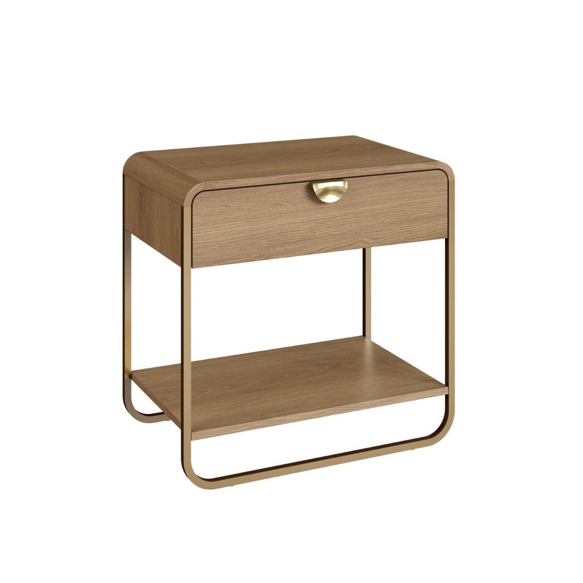 Mesa de Luz Luna - 1 Cajón - Natural 