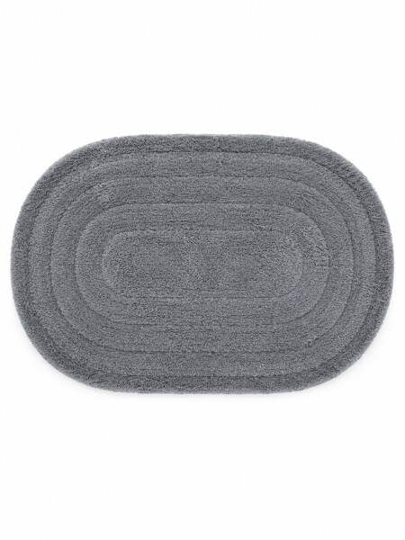 ALFOMBRA DE BAÑO OVAL COTTON GRIS