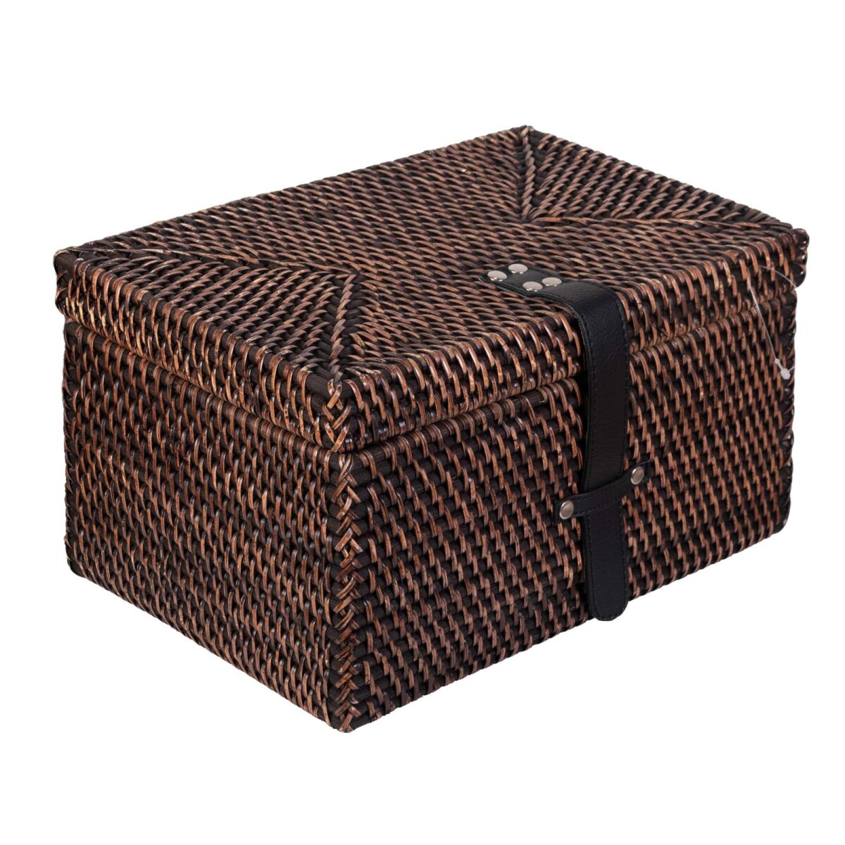 CAJA ORG RTB2477 - RATTAN MARRON RTB2477, NATURAL/NEGRO 