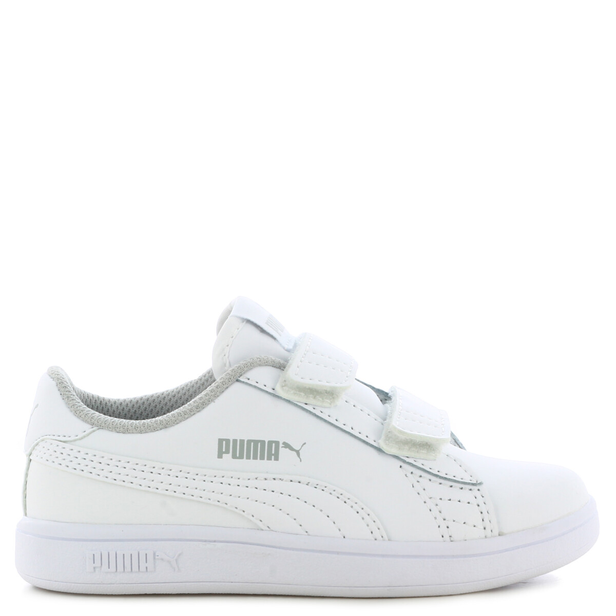 Championes de Niños Puma Smash V2 Velcro Jrs Puma - Blanco 