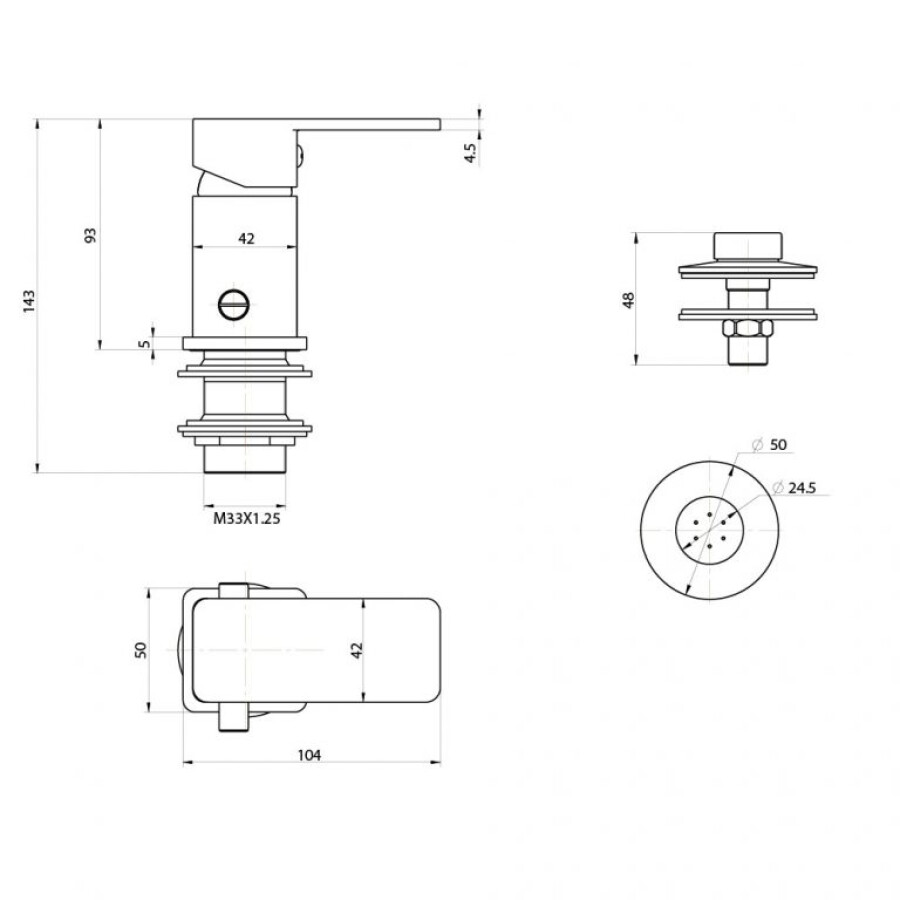 Grifería de Bidet Monocomando con Transferencia Black Línea Apollo Grifería de Bidet Monocomando con Transferencia Black Línea Apollo