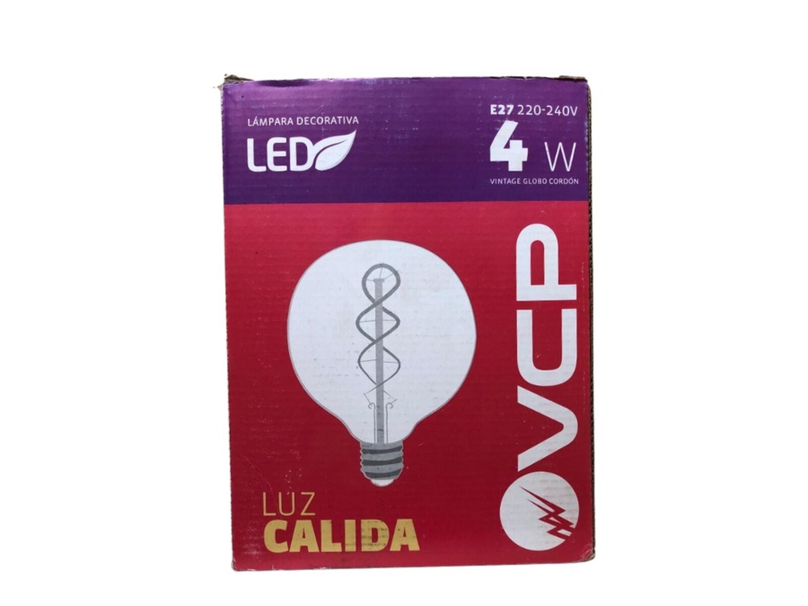 LAMPARA LED DECO VINTAGE GLOBO. CORDON 4W E27 1800K 220-240V G150 