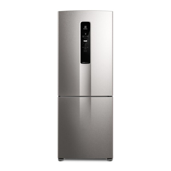 Refrigerador Frío Seco 527 Lts Inox S/D INVERTER Freezer abajo 194 Lts Gris