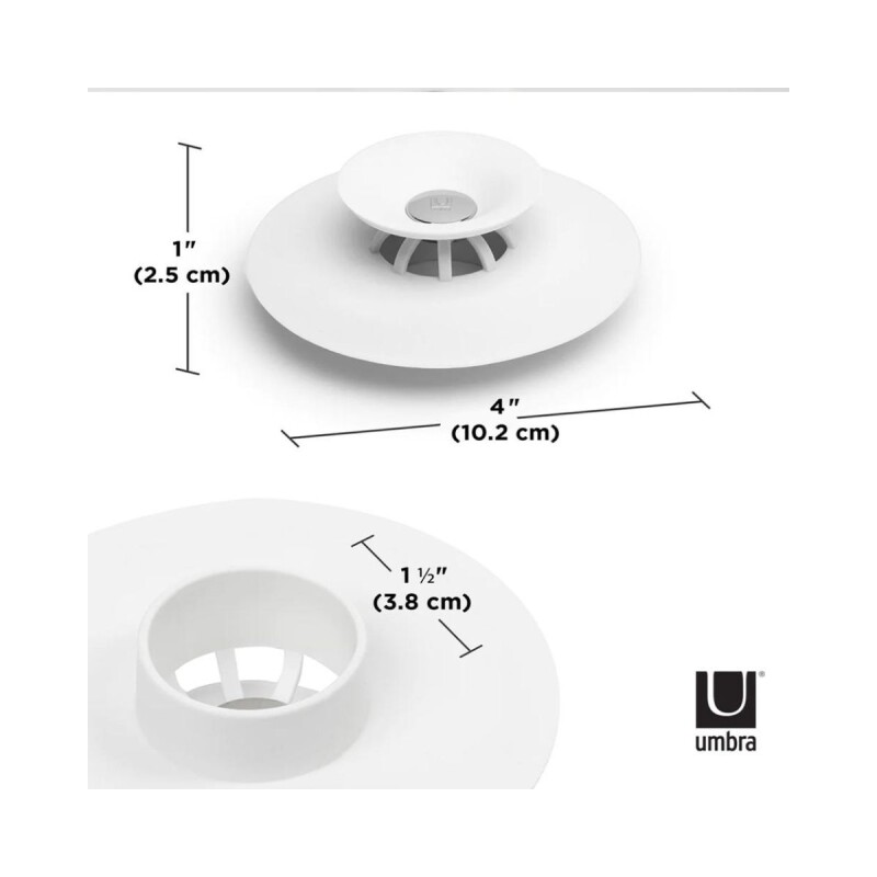 Tapón y filtro resumidero para pileta Blanco